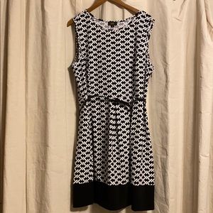 Black & White Crosshatch Dress